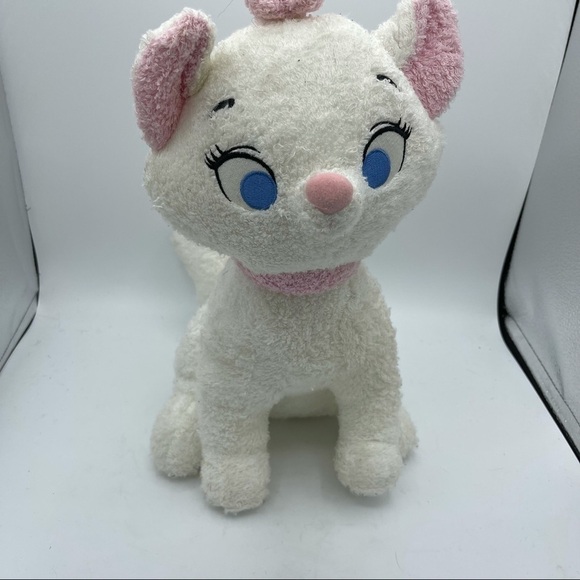 Disney Marie Aristocats Plush 15" White Pink Stuffed Animal Cat - Picture 2 of 8